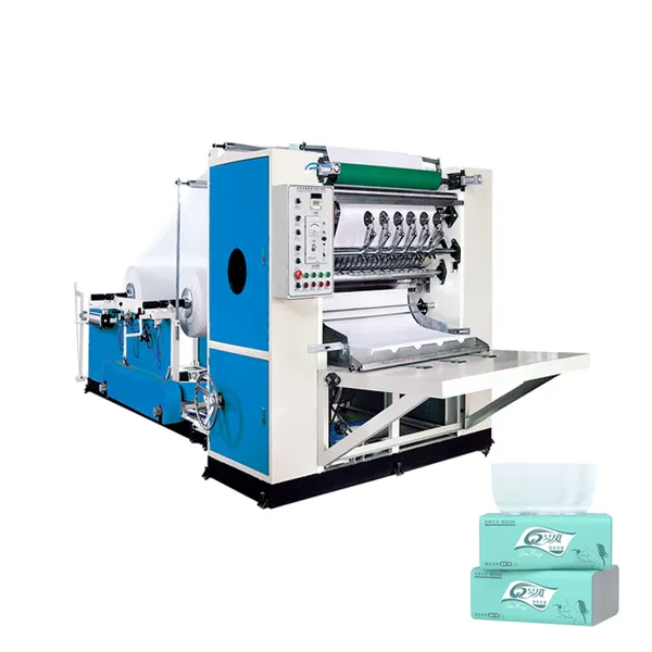 Ligne de production de machine à mouchoirs de papier faciaux entièrement automatique à haute efficacité