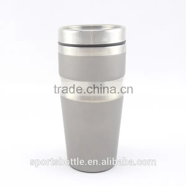 Fashion Office Design Double Wall Steal Inner Travel Mug/ Auto Mug photo-3