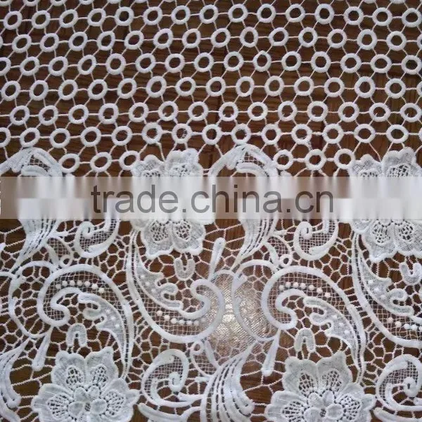 Embroidery Lace Fabric Milk Silk Water Soluble Full Lace for Garment Accessory photo-4