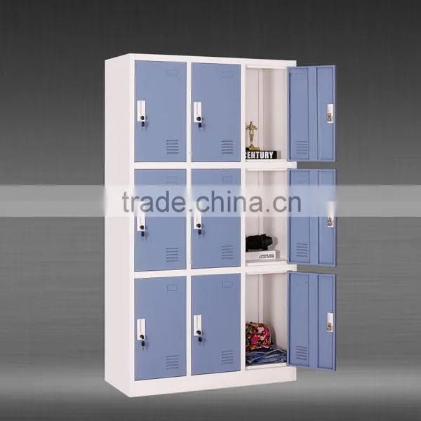 Factory Price Gym Locker Metal Storage Cabinet 9 Door Locker photo-2