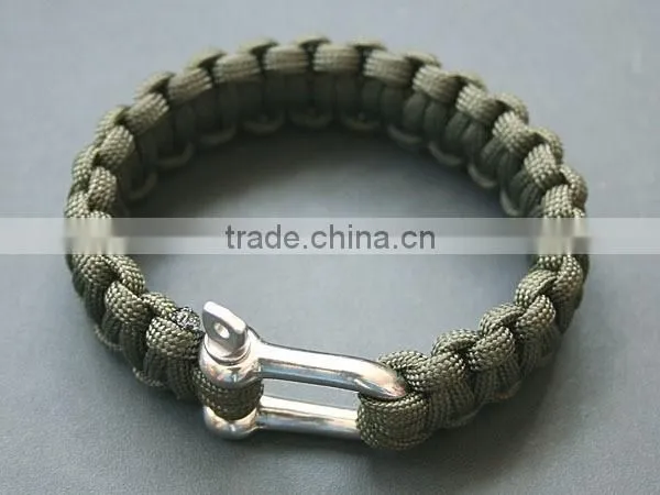 Fashion Stainless Steel Gold Clasp 550 Custom Paracord Bracelet photo-2