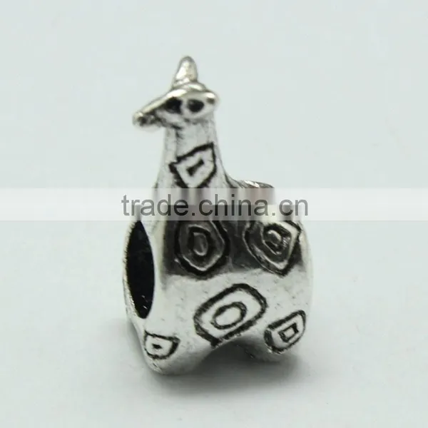 Lead Free Nickle Free Zinc Alloy Pdora Deerlet Shape Jewelry Hole Beads for Bracelets and Necklaces photo-4