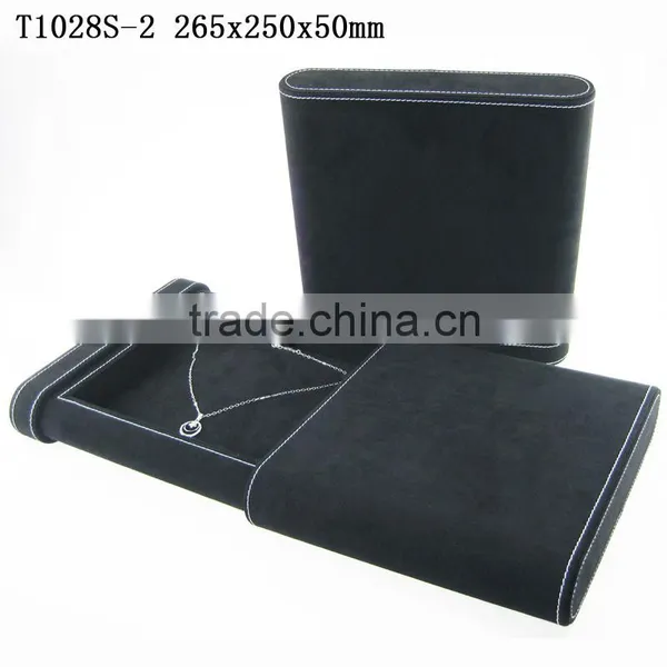 T1028E Custom Faux Leather Unique Drawer Jewelry Earring Box for Necklace photo-5