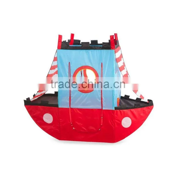 Foldable Beach Pirate Ship Children Indoor Outdoor Play House Child Kids Pirate Tent photo-2