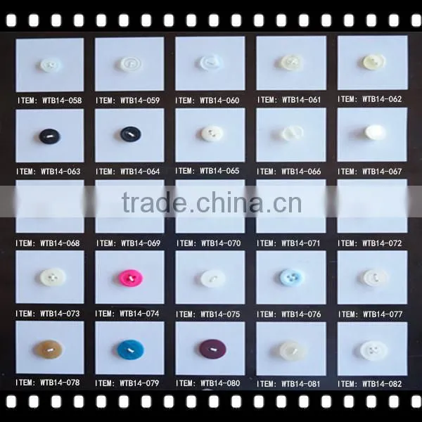 12L Burgundy Color Round 4-Holes Plating Eco-Friendly Shirt ABS Button photo-5