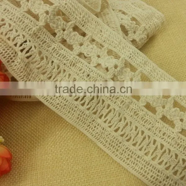 6.5cm Elastic Cotton Lace for Ladies Skirt --- H1659 photo-3