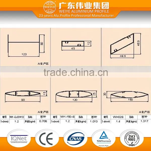 China Supplier Aluminium Extrusion Shutter Profile With Top Quality photo-4
