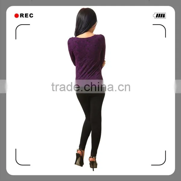 2015 Beautiful Seamless Long Sleeve Shirt With Jacquard photo-4