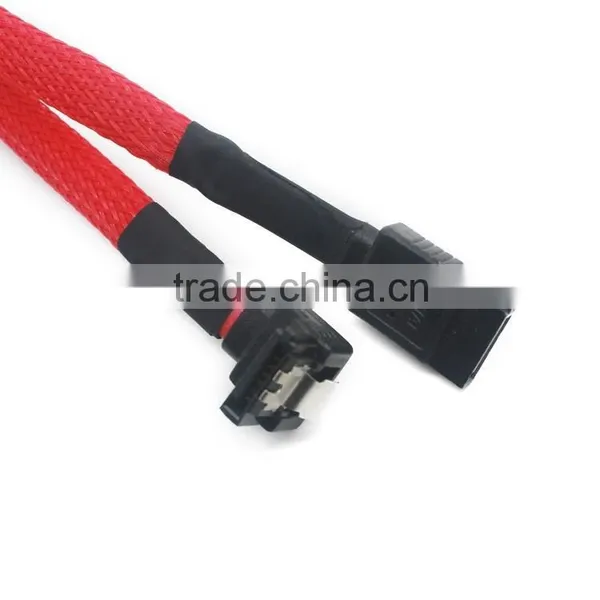 Sata Data Cable 7 Pin 90 Degree Mesh Grid Cover photo-6
