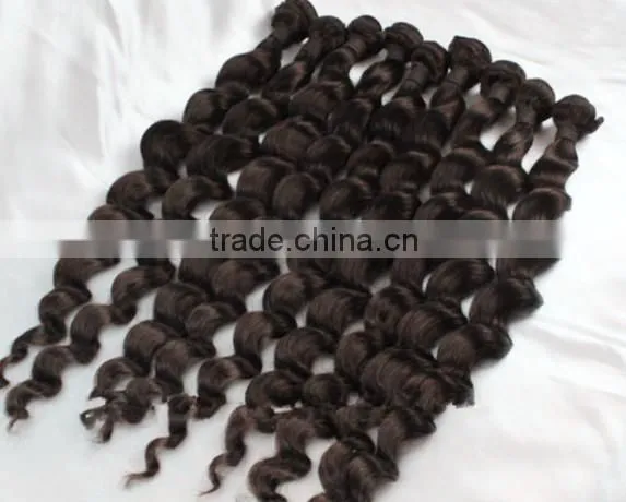 Hot New Products for 2014 One Donor 5a 100% Unprocessed Curly Intact Virgin Peruvian Hair photo-3