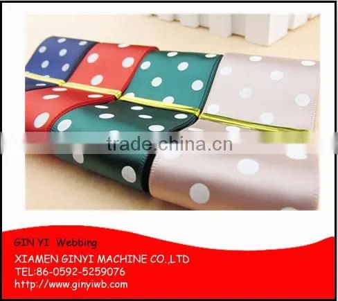 Polka Dot Ribbon For Hair Bow