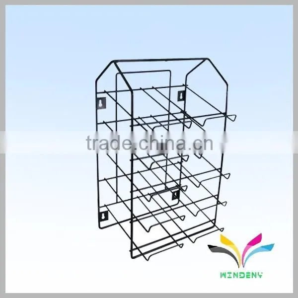 Factory Directly Cheap Custom Metal 2 Tiers Floor Stand Newspaper Display Rack photo-6