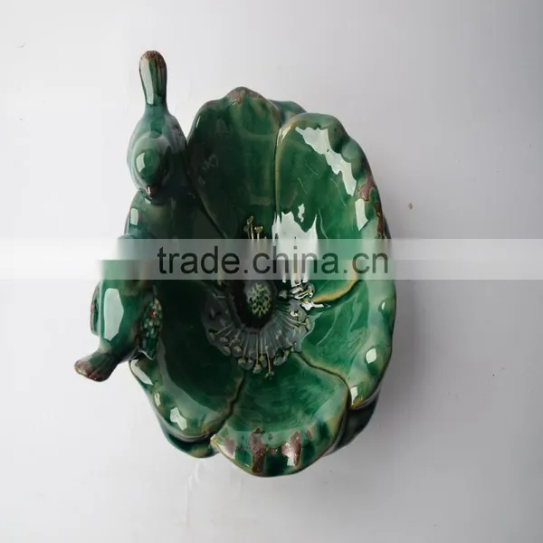 Ceramic Plate Craft With Bird photo-2