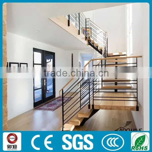 High Quality Interior U Shape Oak Wooden Staircase, Stair Factory---YUDI photo-3