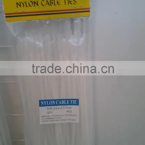 Better Quality Heat-resisting4.8*300 Black Nylon Cable Ties/zip Ties photo-4