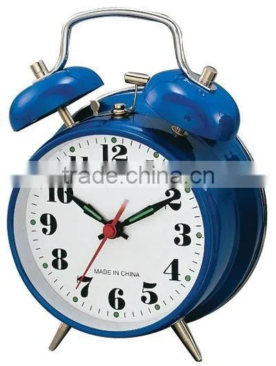 3.5 Inch Metal Case Mechanical Alarm Clock, Desktop Clock, Bedside Clock photo-3