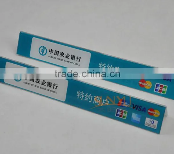 Fast Delivery Antique Unique Advertising Acrylic L Shape Sign Holders photo-4