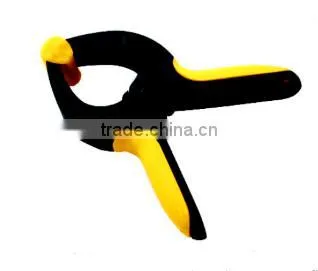 spring clamp, spring clip, pinch cock with double colour