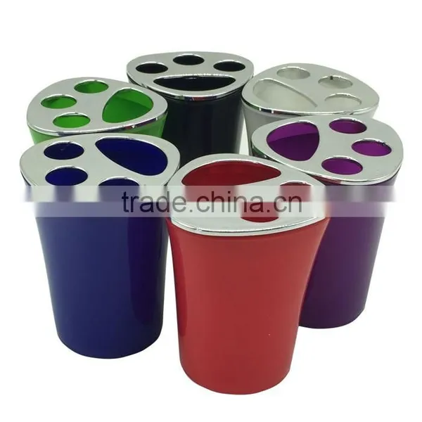 Bath Accessory Set Colorful Plastic Toothbrush Holder photo-4