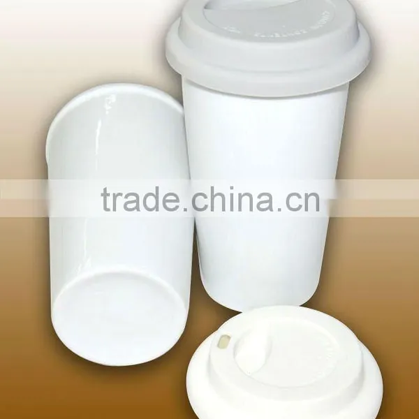 Porcelain Travel Mug With Silicon Lid