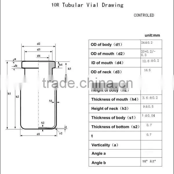 8R Glass Tubular Injection Vials Low Borosilicate photo-2