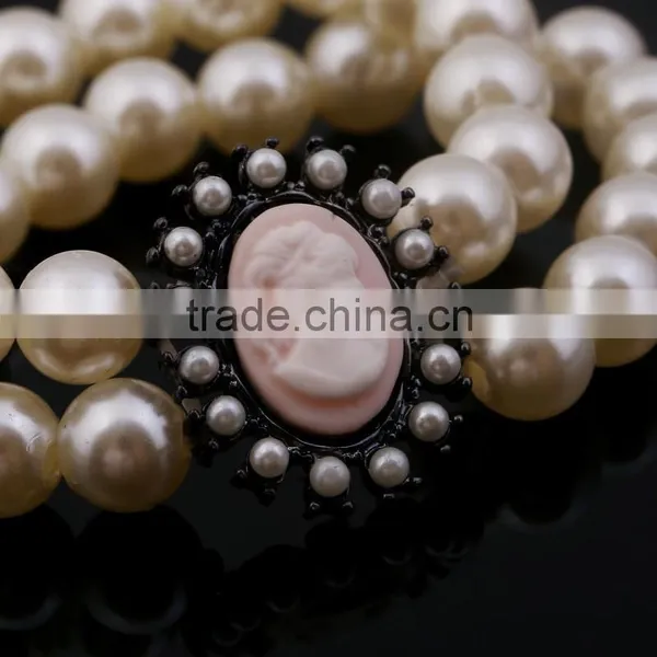 Free Sample Latest Design Luxury Pearl Bracelet for Wedding photo-4