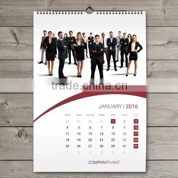 Custom 2017 Yearly/Monthly Calendar Desk and Wall Calendar Printing photo-3