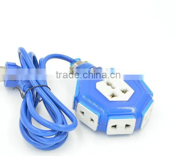 3 Pin and 2 Pin With 7ways Waterproof Power Cord Electrical Switch Power Strip photo-3