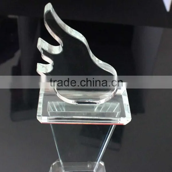 Beautiful Torch Shaped Crystal Blank Trophy for Sport Competition photo-6