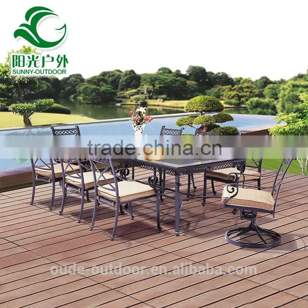 2016 New Coming Outdoor Cast Aluminum Furniture With Table and Chair Quality Choice