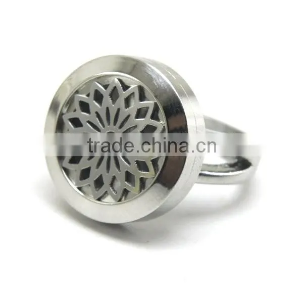 Stainless Steel Round Floating Locket Rings photo-3
