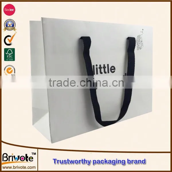 Orange Color Paper Bag/hot Stamping Paper Bag/bitumen Kraft Paper Bag photo-3