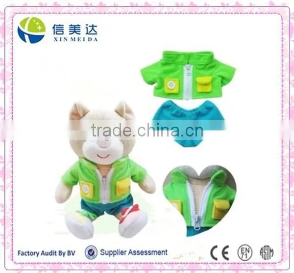 Custom Plush Dress Bear Soft Baby Stuffed Toy