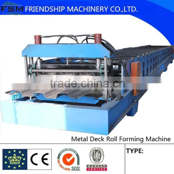 High Precision Steel Structure Floor Deck Roll Forming Machine For Metal Decking Sheet photo-2