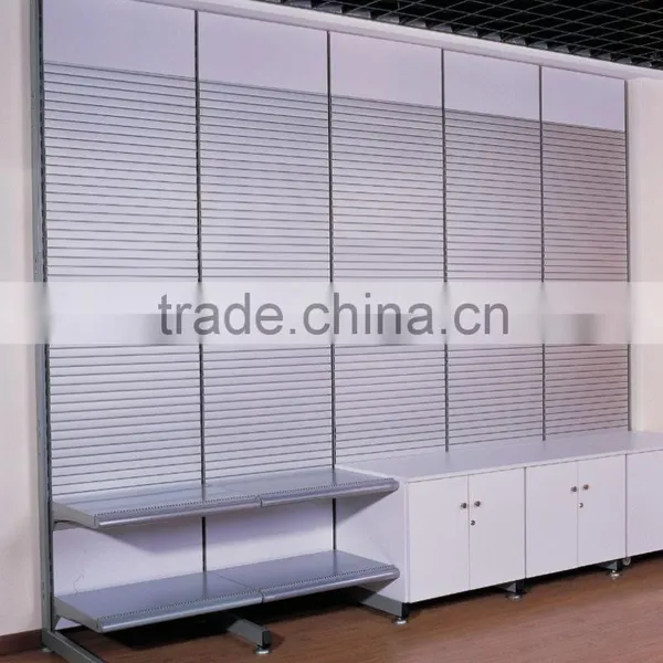 Aluminum Slatwall Display Panel Double Sided Silver Anodize Supplier's Choice photo-2