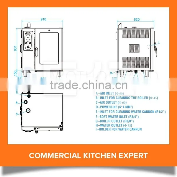 2016 Professional Electric Bakery Equipment 10 Trays Commercial Biscuit Rational Combi Oven photo-2