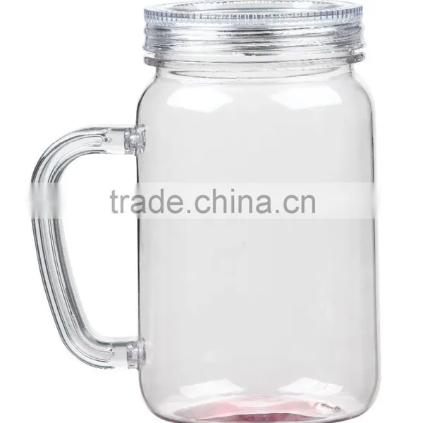 Single Wall Plestic Mason Jar photo-2