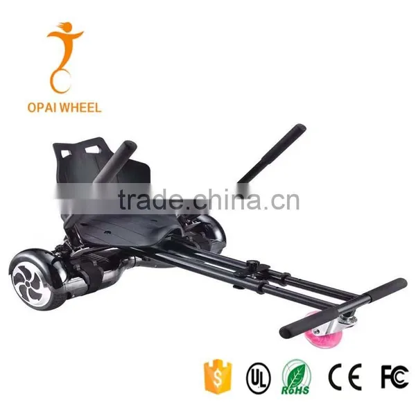 Black Hoverkart for 2 Wheel Hover Board, the Out Door Sports Equipment go Karts for Kids