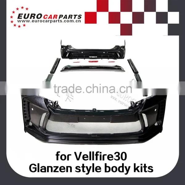 VF30 Body Kits Fit for Vell-fire 2014year up to 2016year Glan Zen Style FRP Full Set photo-2