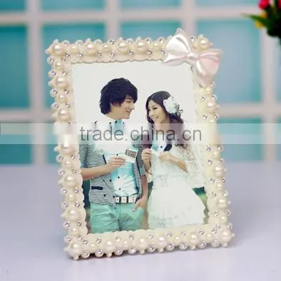 Europe Style Fancy 5x7 Resin Pearl Photo Frame Factory Direct Sale photo-3