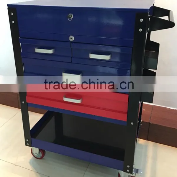 3 Drawer Locking Top Tools Service Trolly Cart Powder Coating Finish