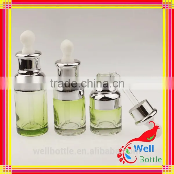 Korean Cosmetic Oblique Shoulder Glass Bottle/Tubular Glass Vial