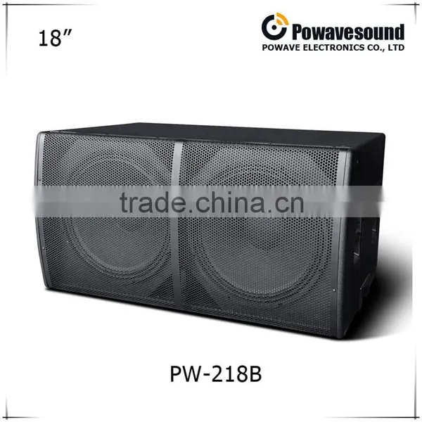 PW-218 Powavesound PW Series Dual 18" Subwoofer Speaker Box pa System