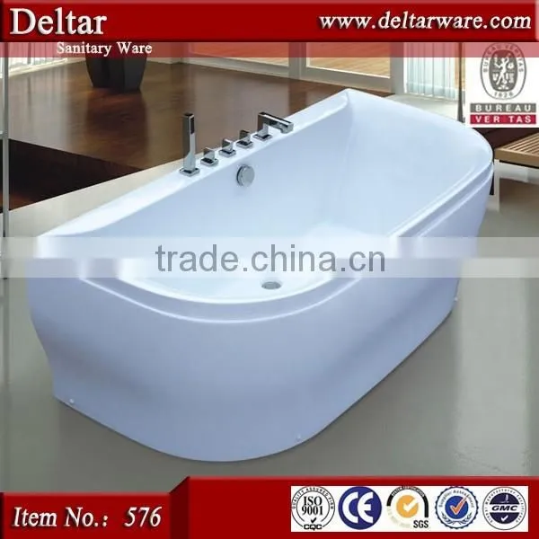 Product in China Foshan 1 Person Hot Tub, White Color Heat Protect Comfortable Bathtub, Bathroom Bathtub With TV photo-5