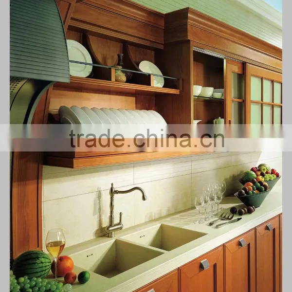 Cherry Wood Kitchen Cabinets for Modern Kitchen Decoration photo-2