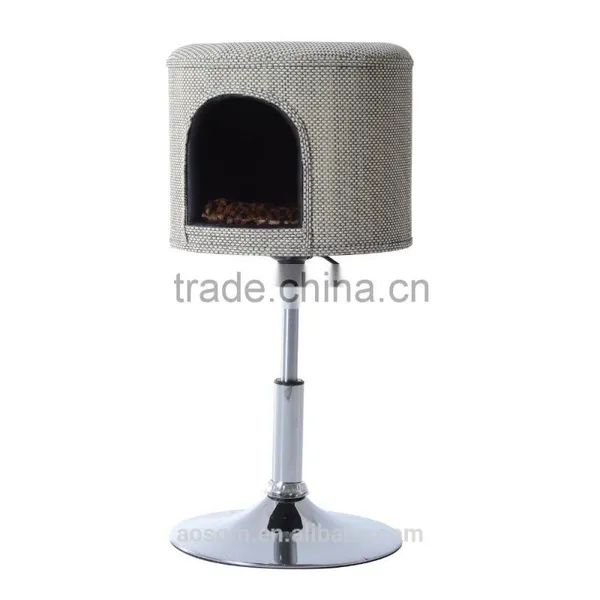 Pawhut 23"-26" Beige Height Adjustable Modern Cat Condo photo-3