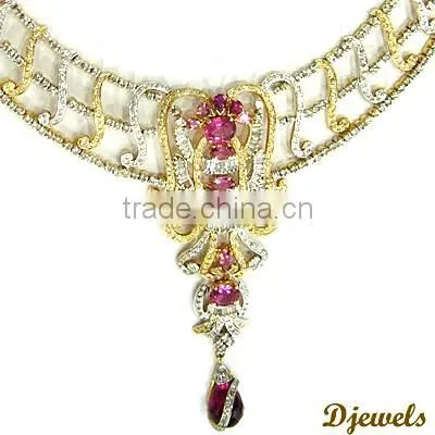 Diamond Necklaces, Gold Necklaces, Diamond Jewellery photo-2