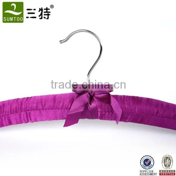 Low Price Hot Sale Padded Hanger Fabric Cotton Hanger photo-3