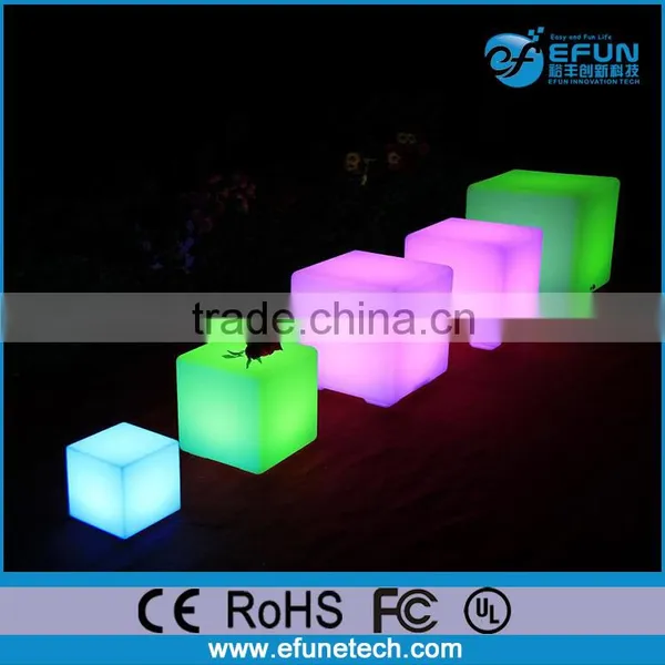 Rechargable Rgb Plastic Led Light Sitting Cubes,led Cube photo-3