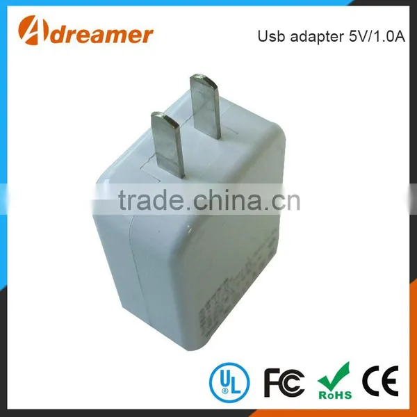 Hot Free Sample 5V/1.0A Cellphone / Tablet PC Home Wall Charger Power Travel Usb Adapter photo-5